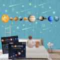 Kids Removable Moon Stars Planet Glow In The Dark Sticker Night Luminous Room Wall Decal
